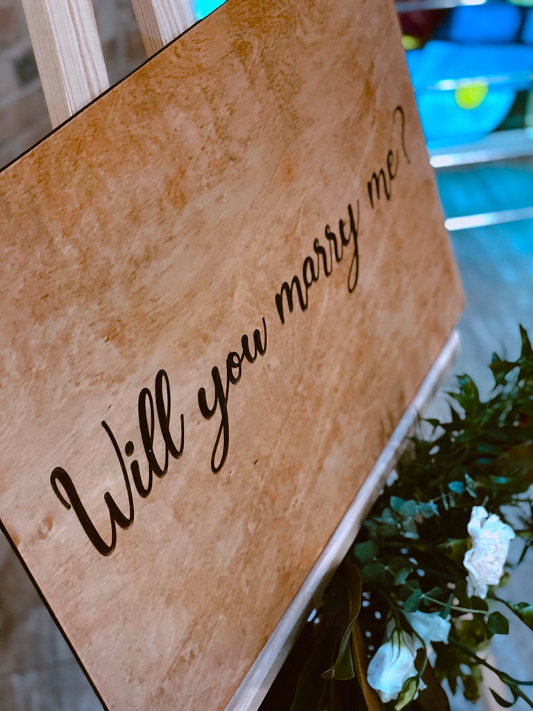 Will You Marry Me? Marriage Proposal Gift Sign