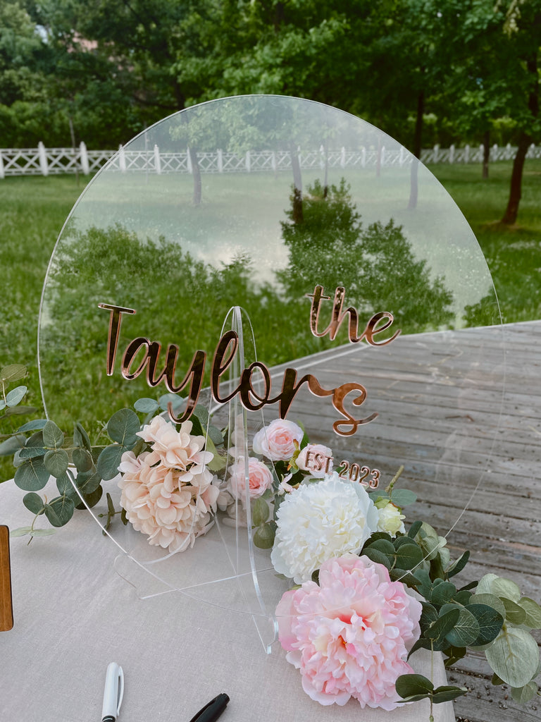 Acrylic Guest Book for Wedding