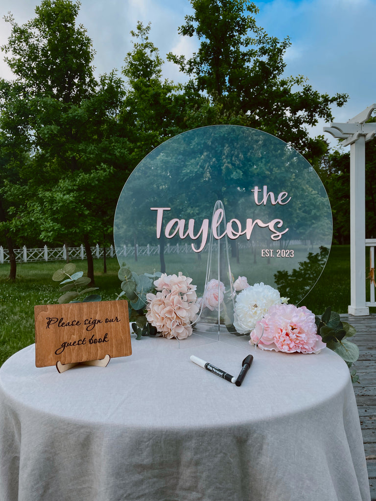 Acrylic Guest Book for Wedding