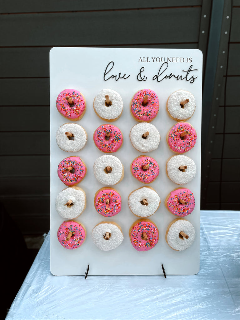 Personalized Wedding Donut Wall Stand
