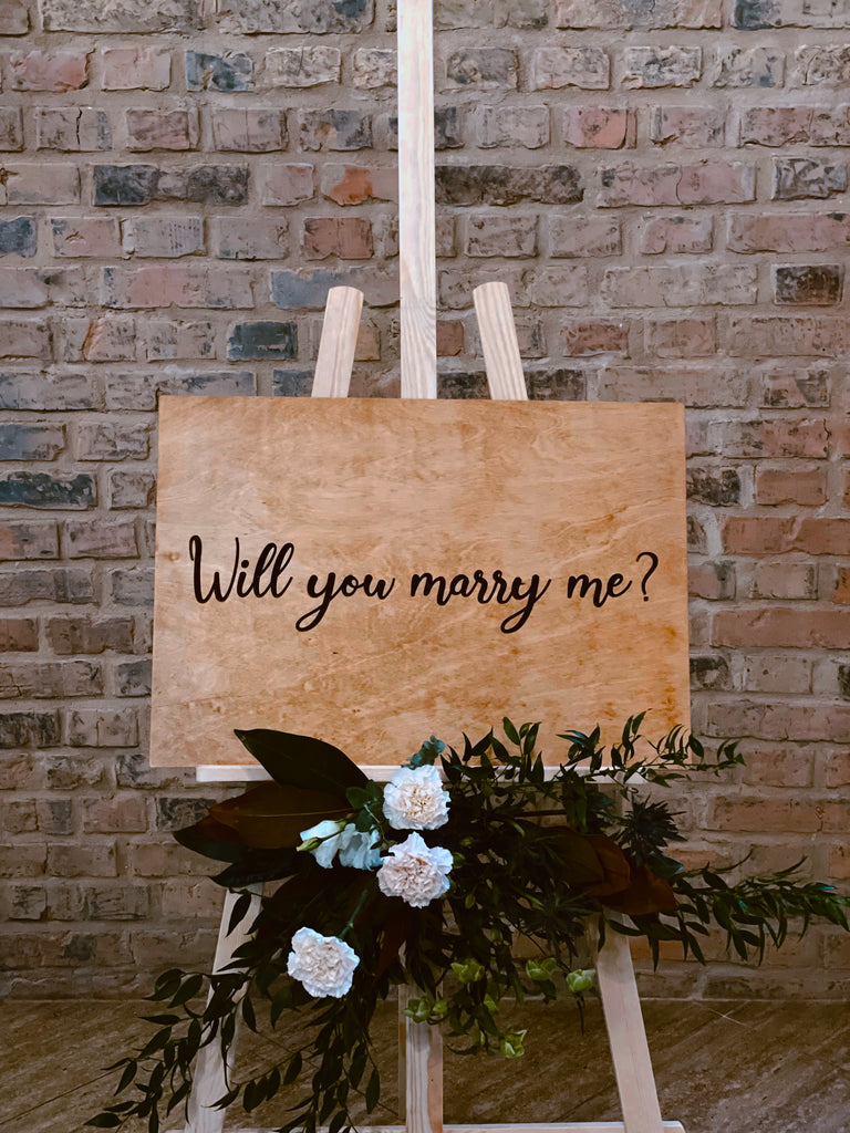 Will You Marry Me? Marriage Proposal Gift Sign