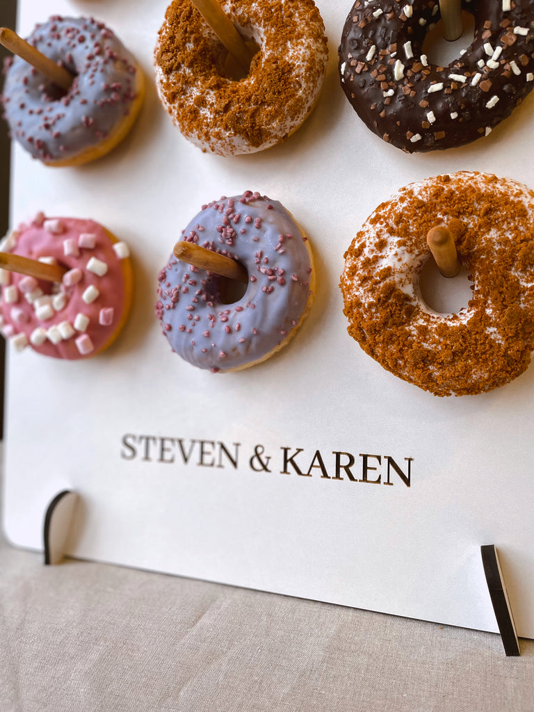 Personalized Wedding Donut Wall Stand