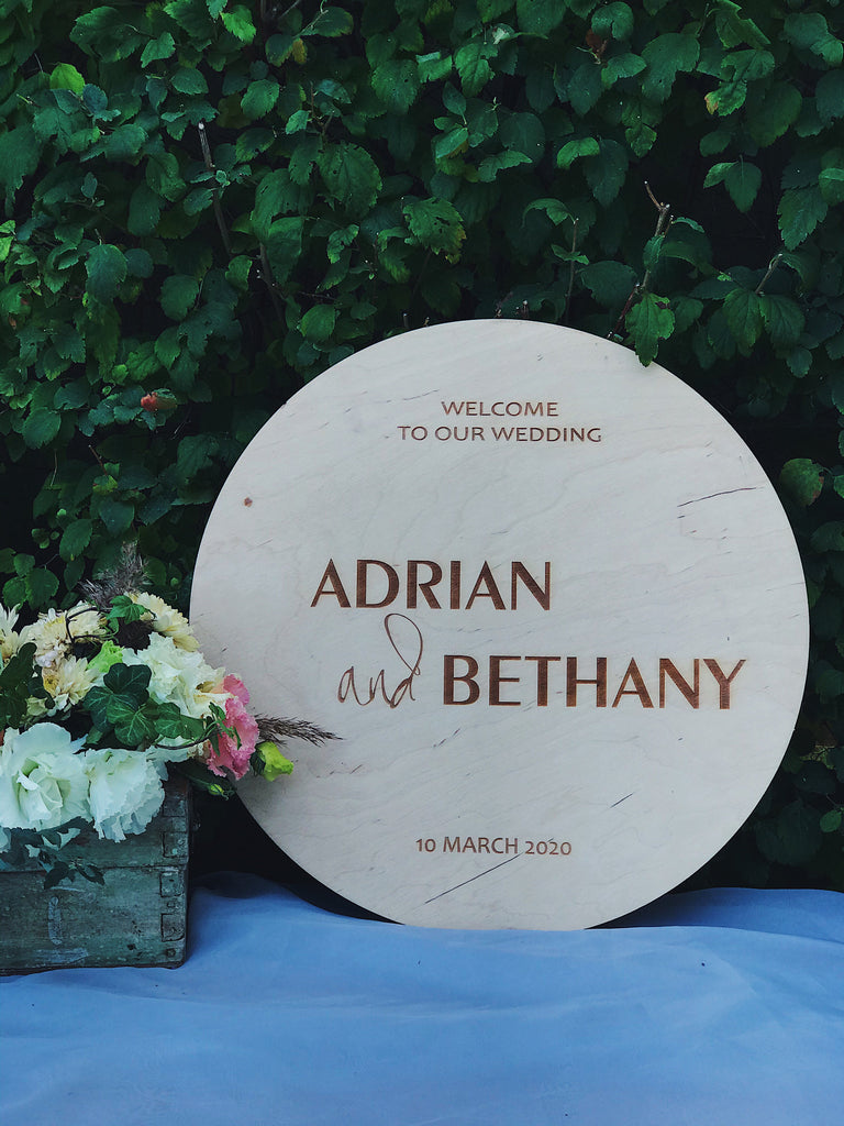 Welcome to our Wedding Sign